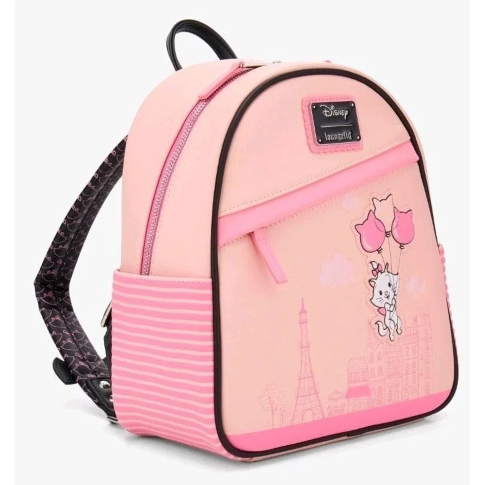 NWT‎ Exclusive Disney The Aristocats Marie Balloons Paris Mini Pink Backpack!